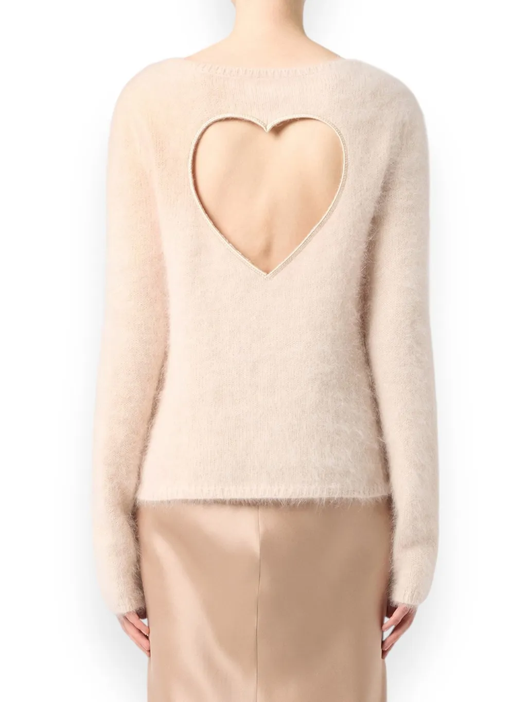 Heart-Detail Crewneck Knitted Jumper