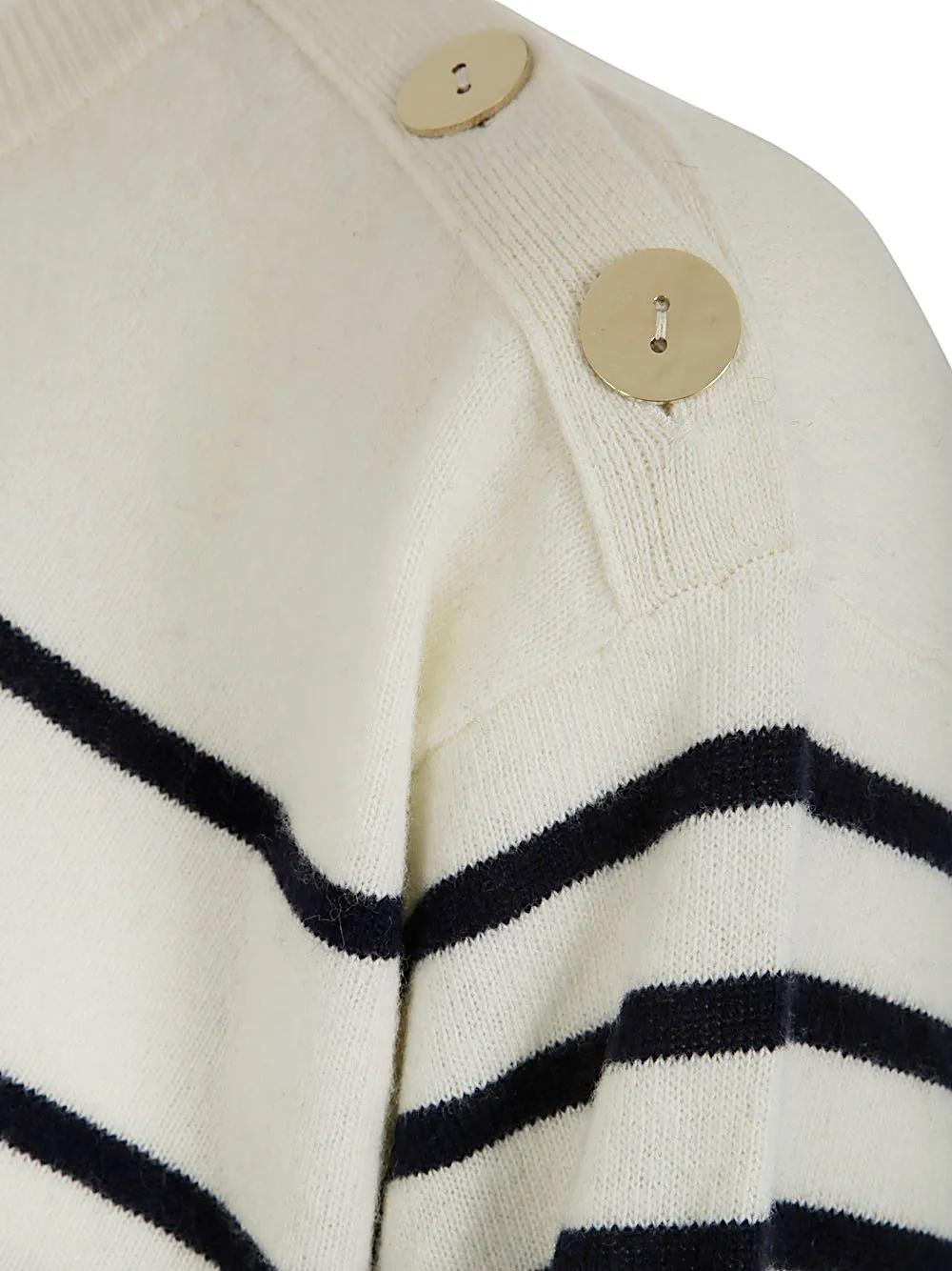 Logo Intarsia-Knit Striped Jumper