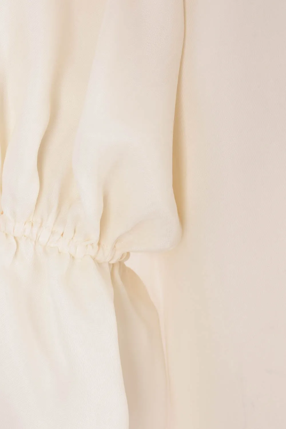Tied-Cuff Oversized Shirt
