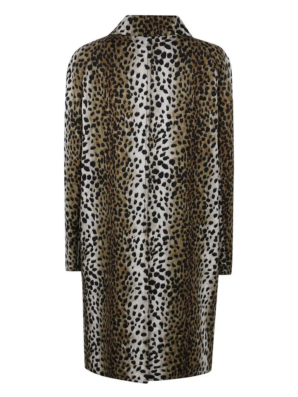 Patterned Button-Up Coat
