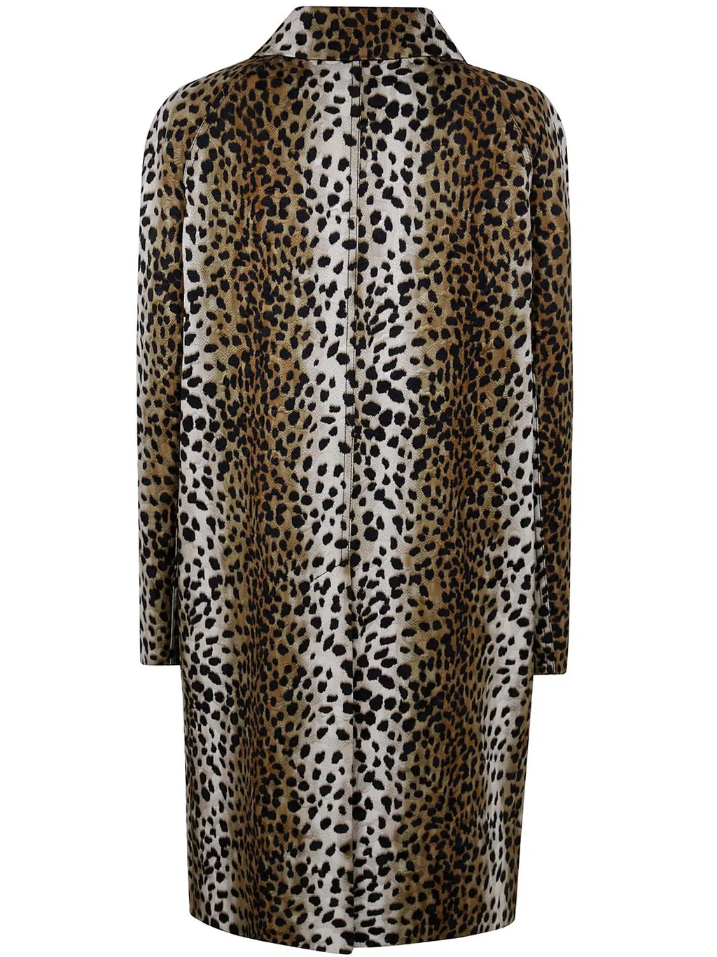 Patterned Button-Up Coat