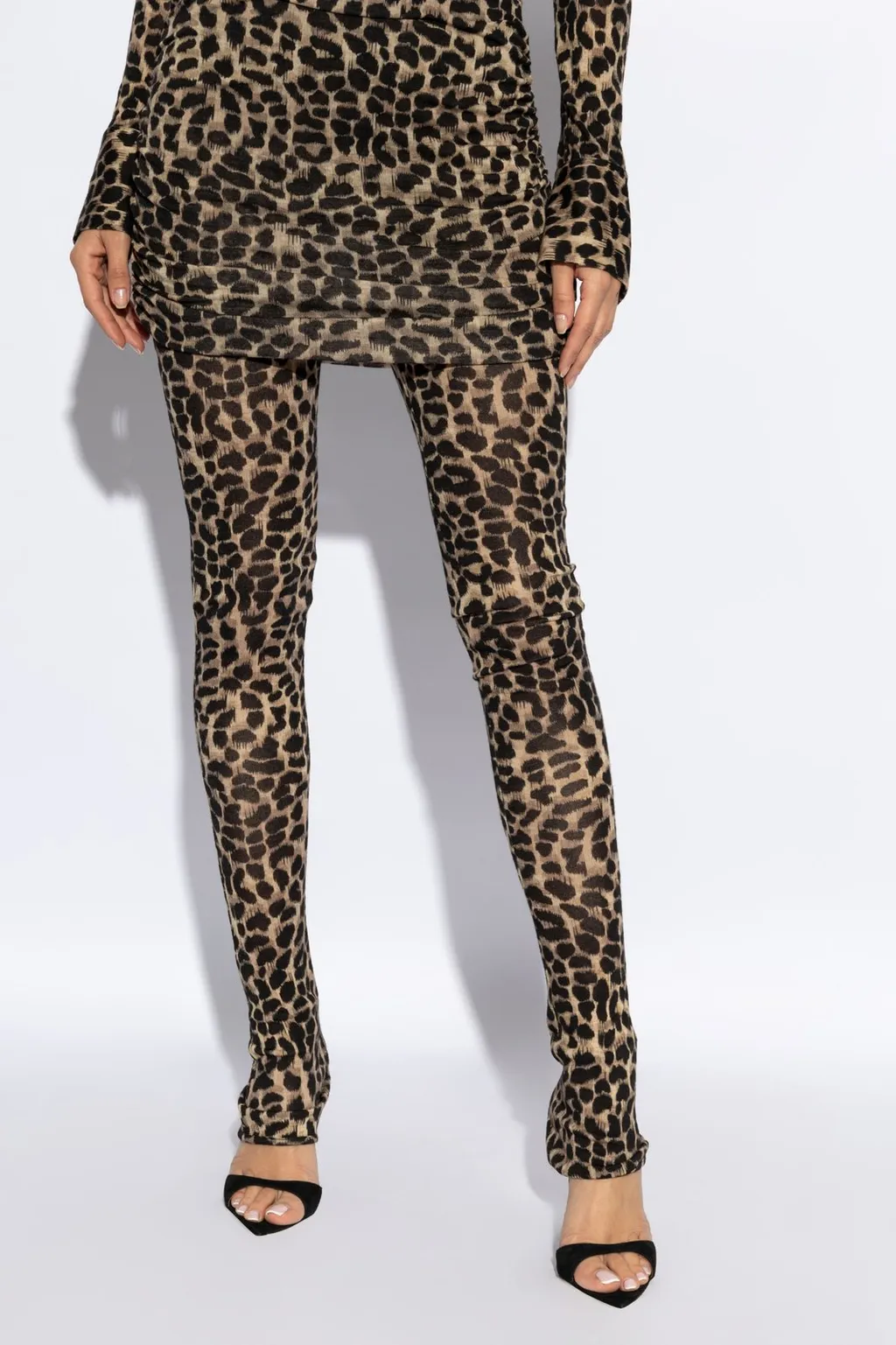 Chic Patterned Slim Pants