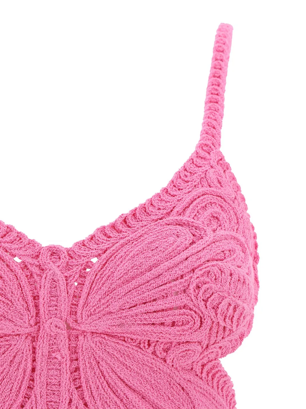Butterfly Cut-Out Detailed Cropped Top