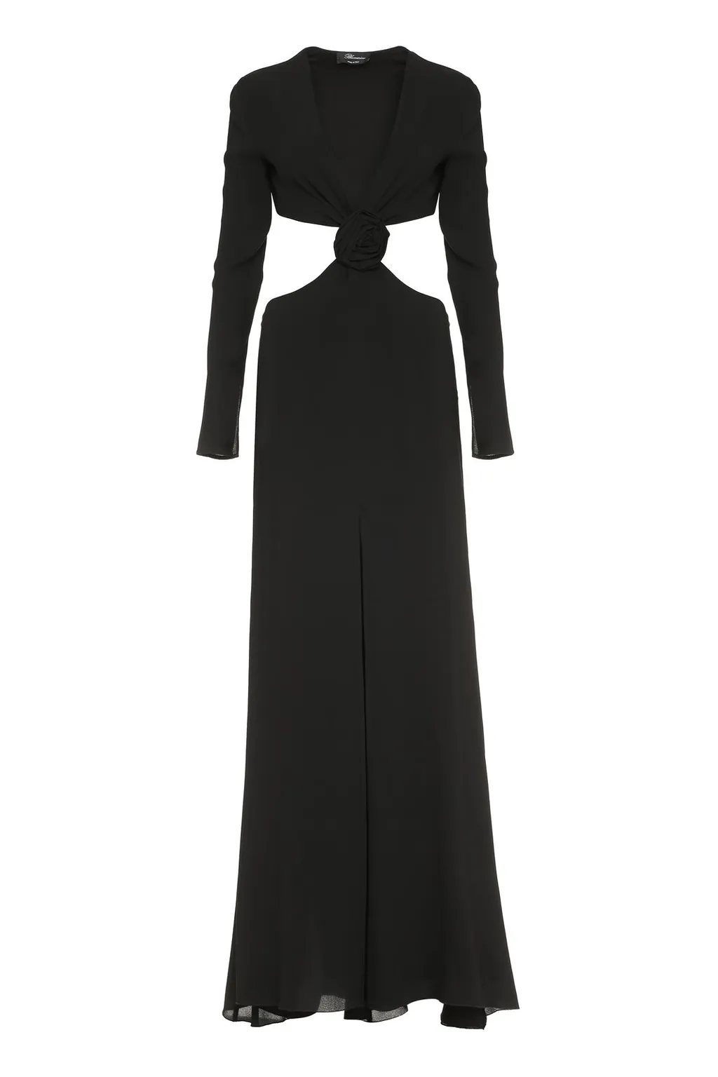 Rose Detailed Cut-Out Long Dress