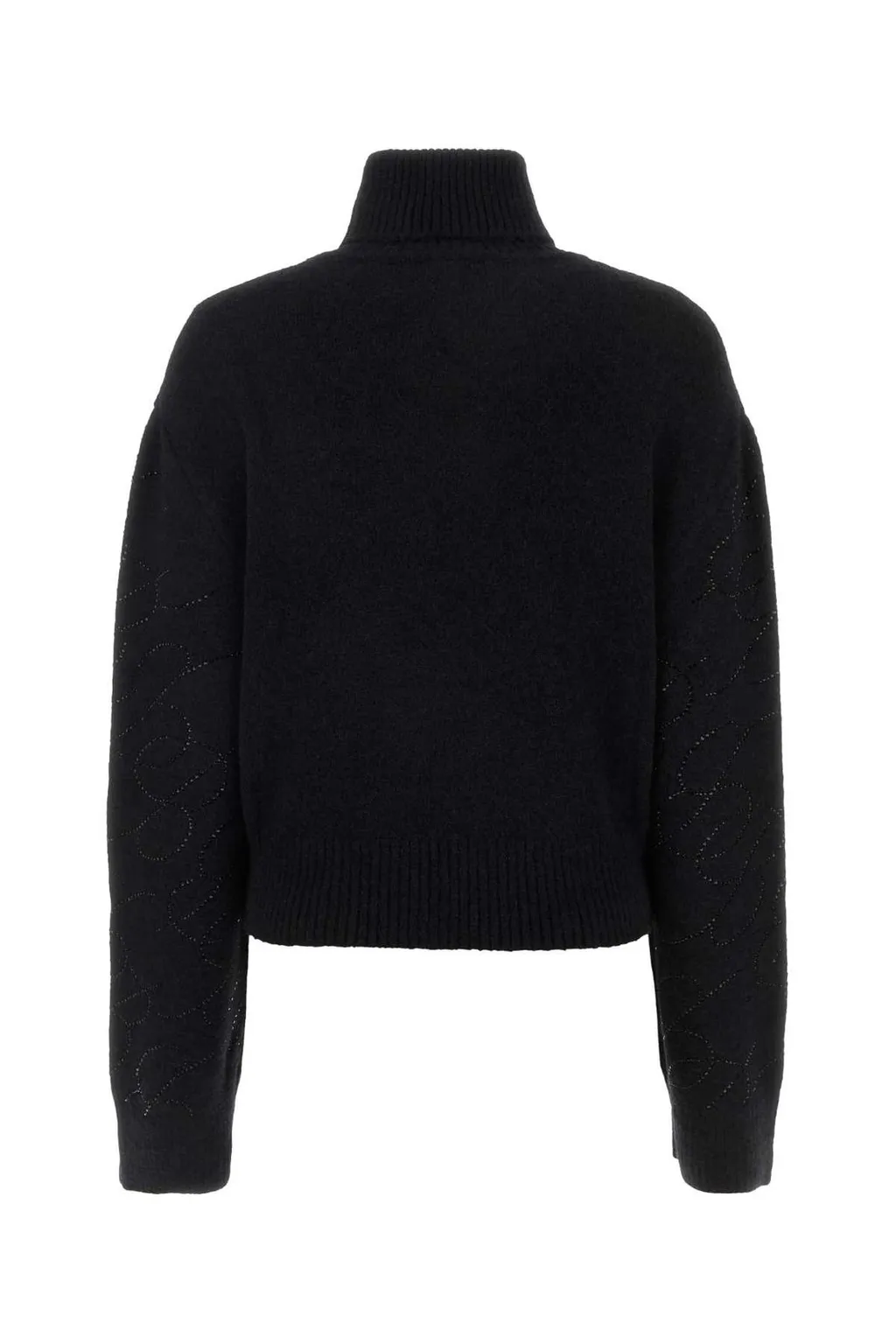 Embellished Roll-Neck Knitted Jumper