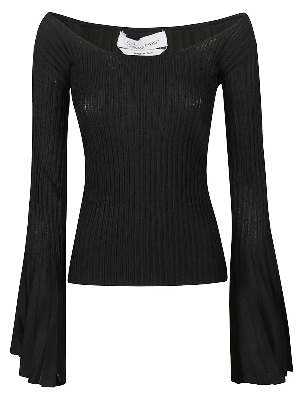Pleated Flared-Sleeve Top