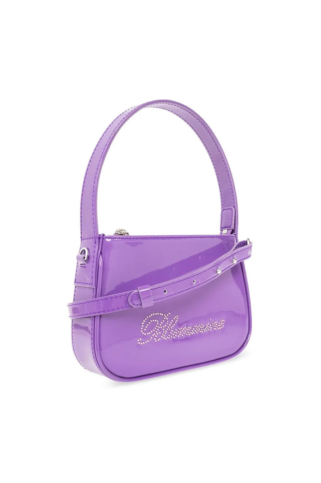 Logo Embellished Zipped Tote Bag