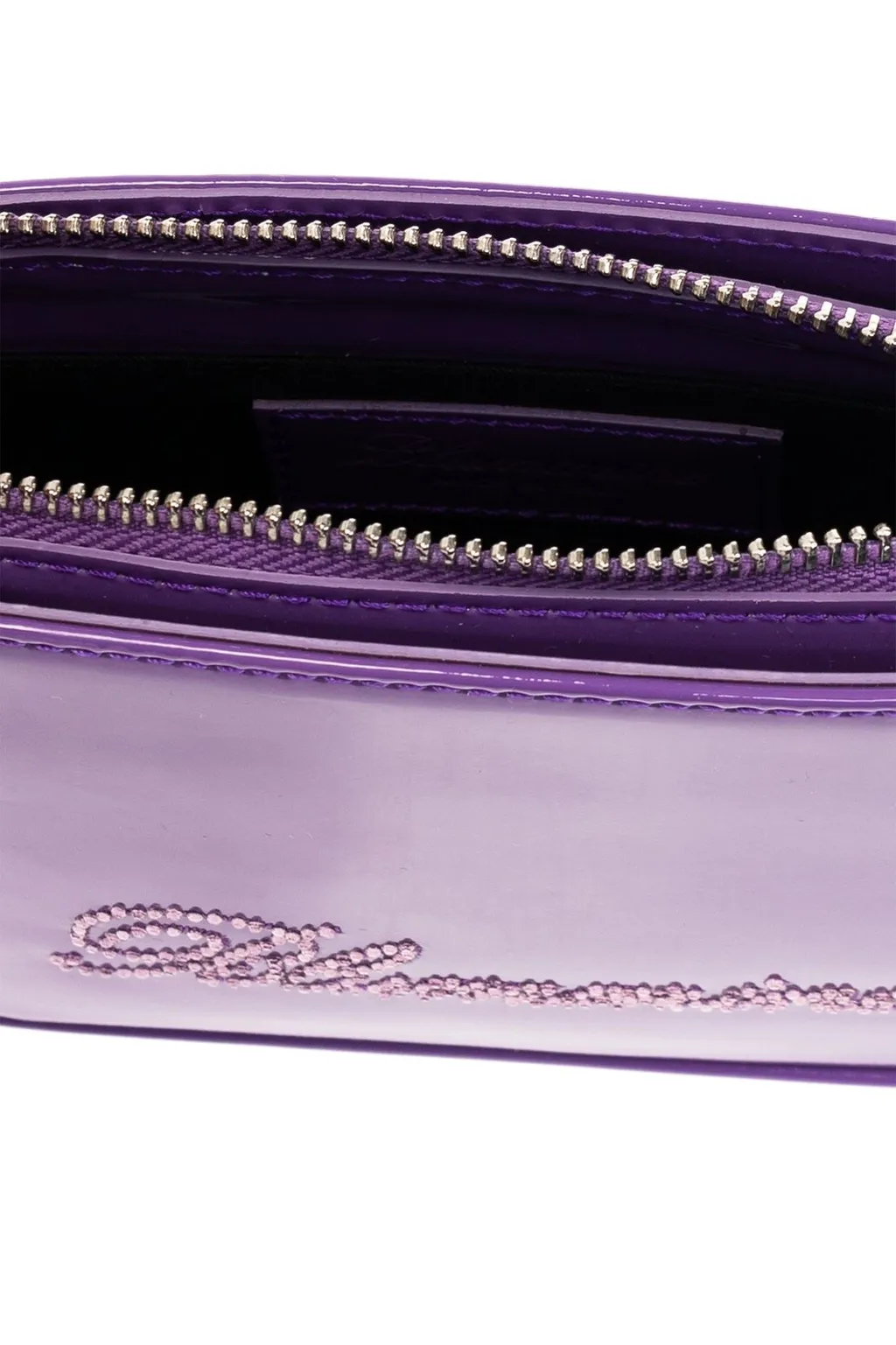 Logo Embellished Zipped Tote Bag