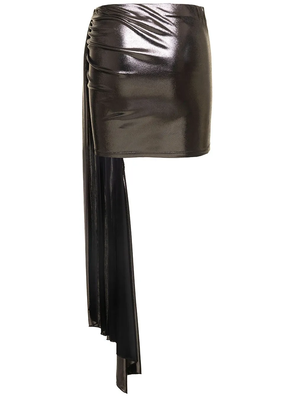 Draped Gather-Detailed Mini Skirt