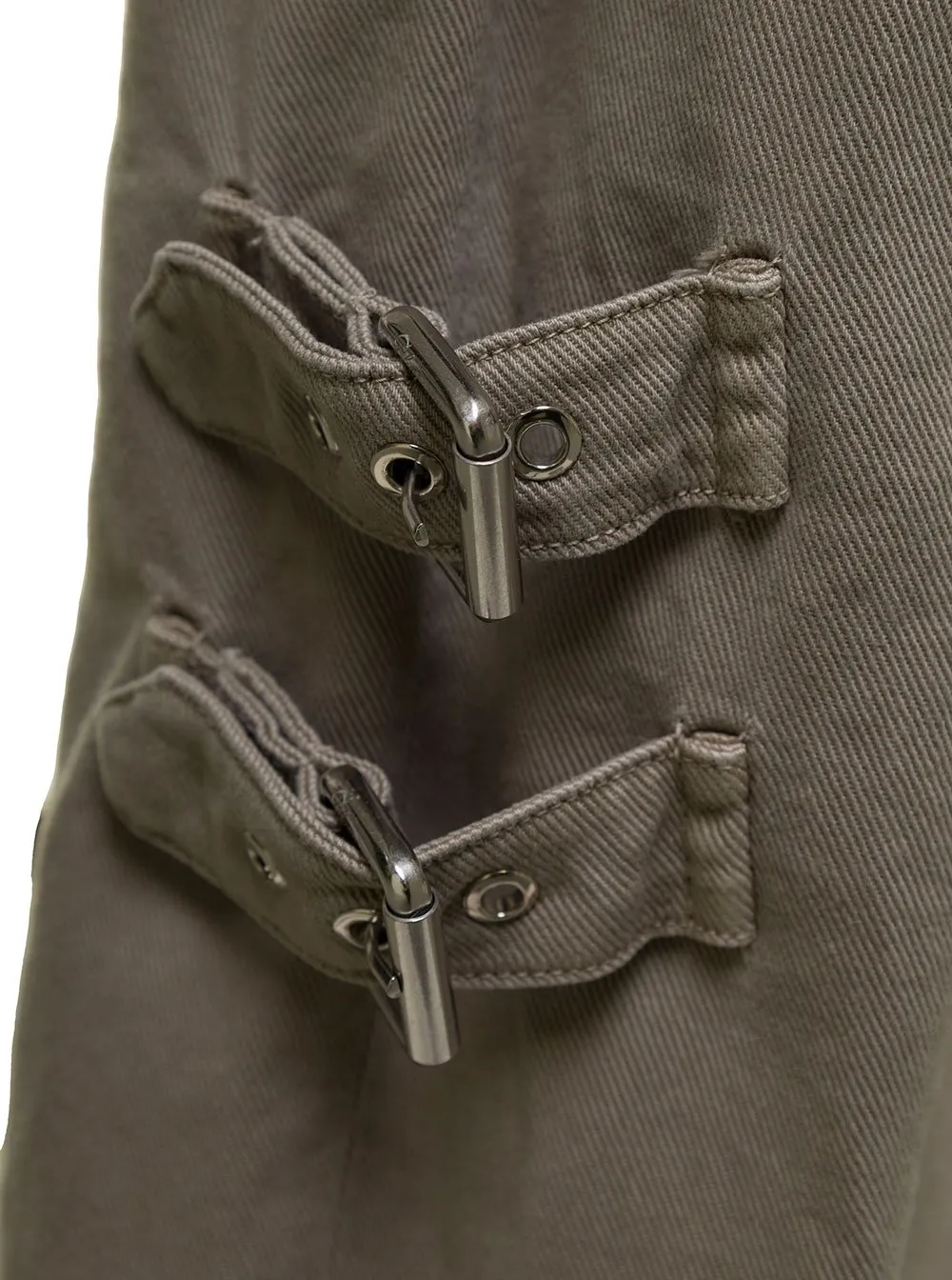 Buckle Detailed Cargo Jeans