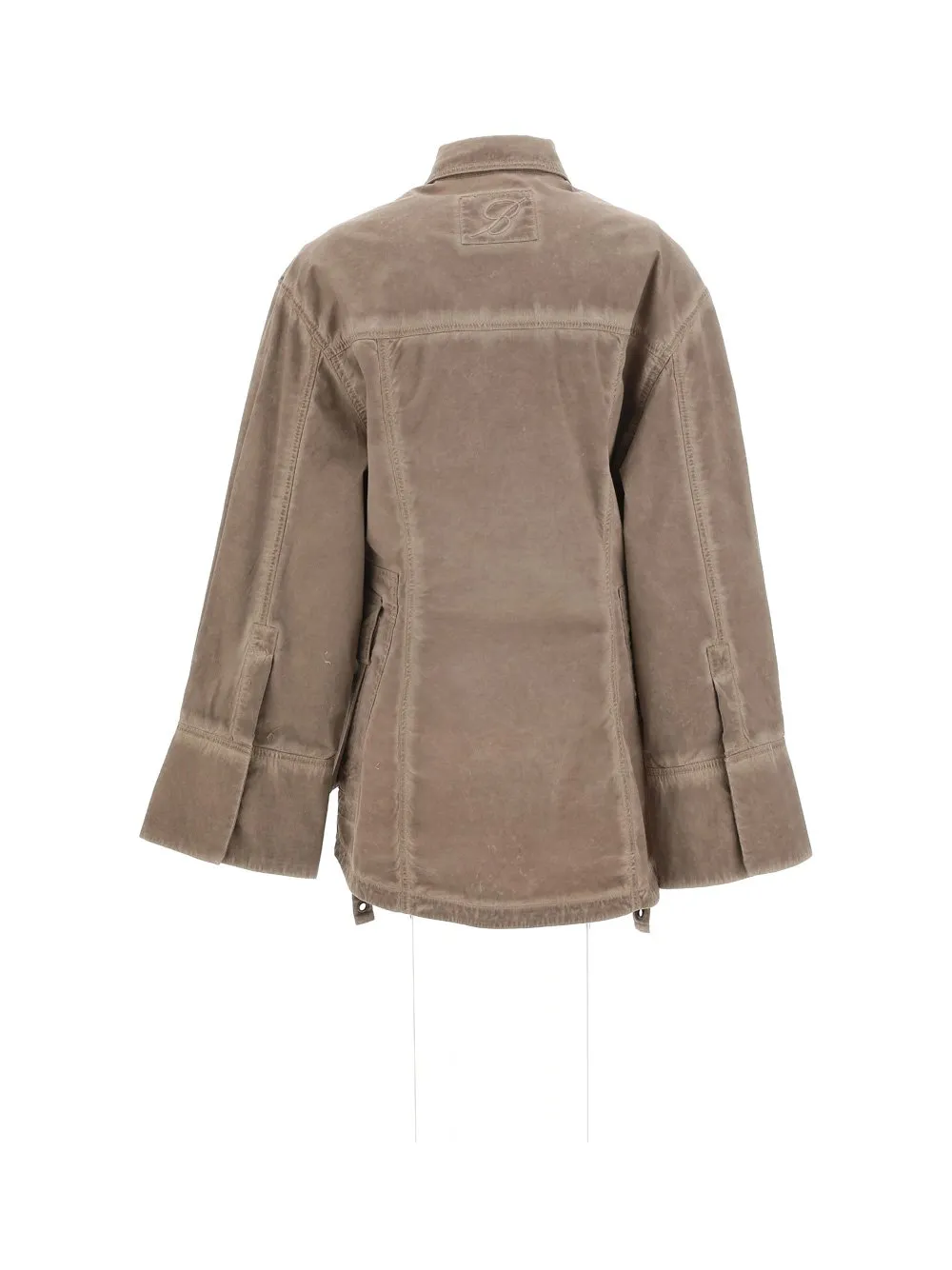 Eyelet-Detailed Denim Jacket