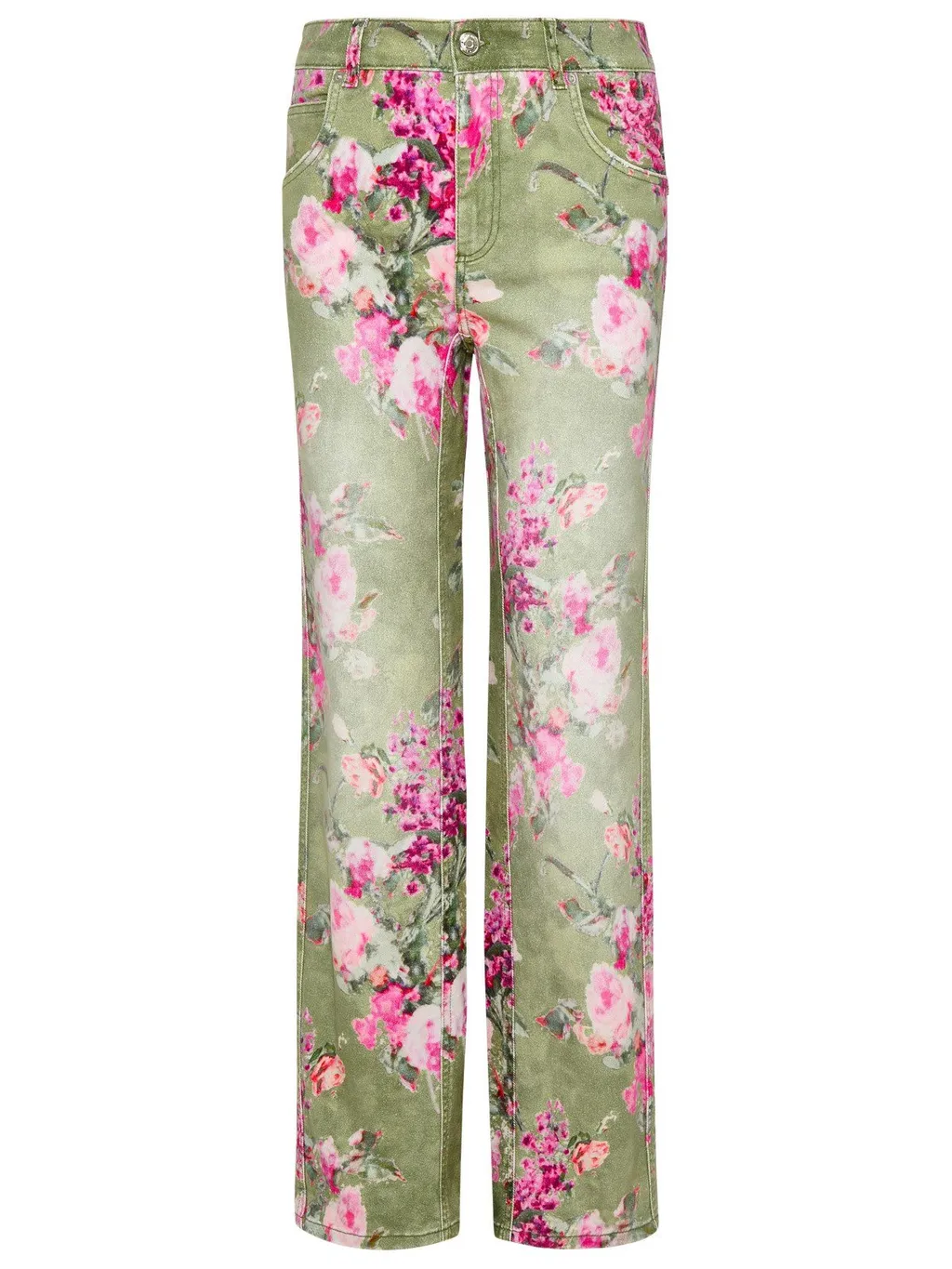 Floral Printed Wide Leg Trousers
