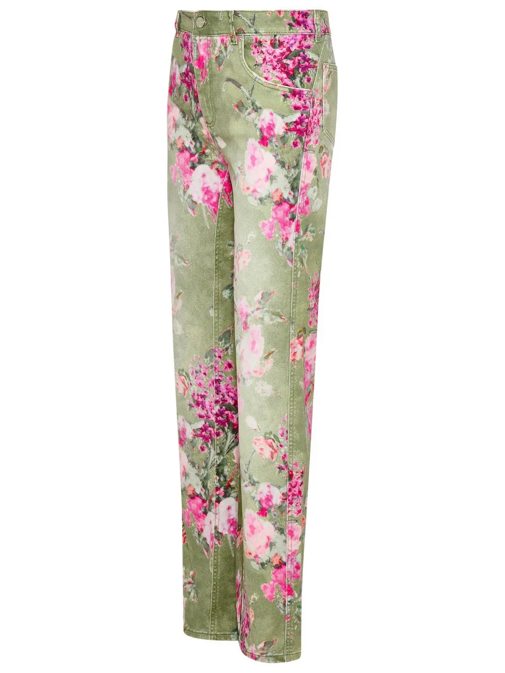 Floral Printed Wide Leg Trousers