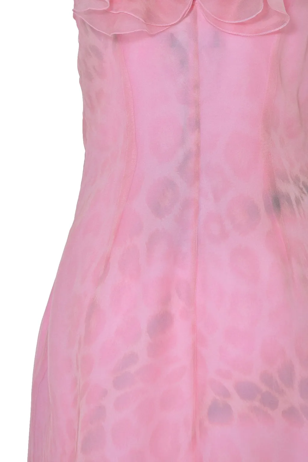 Ruffle Detailed Asymmetric Mini Dress