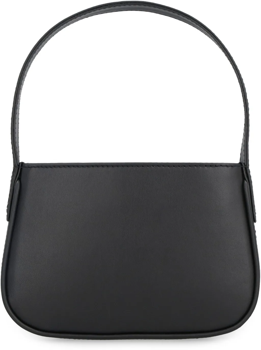 Logo Embellished Top Handle Bag