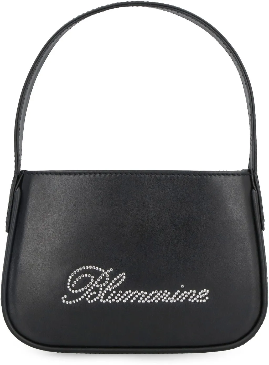Logo Embellished Top Handle Bag