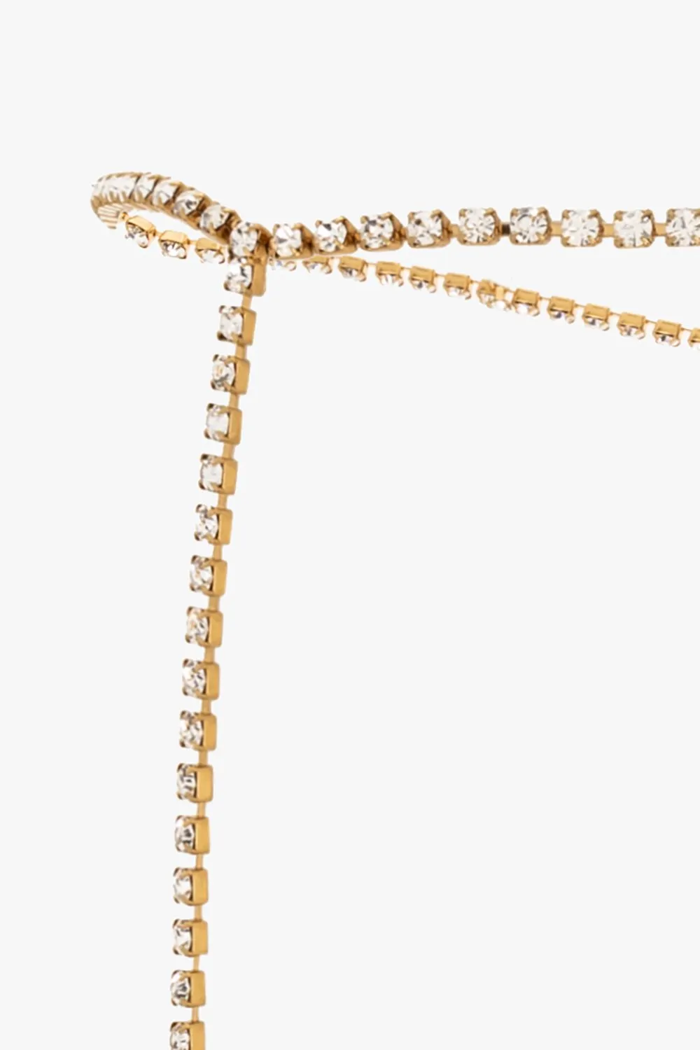 B Plaque Embellished Belt