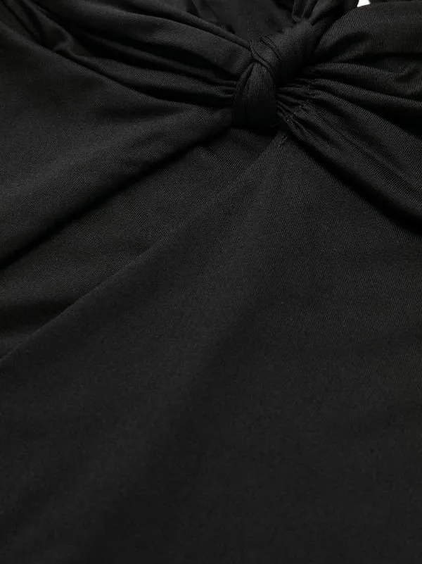 Halterneck Asymmetric Swimsuit