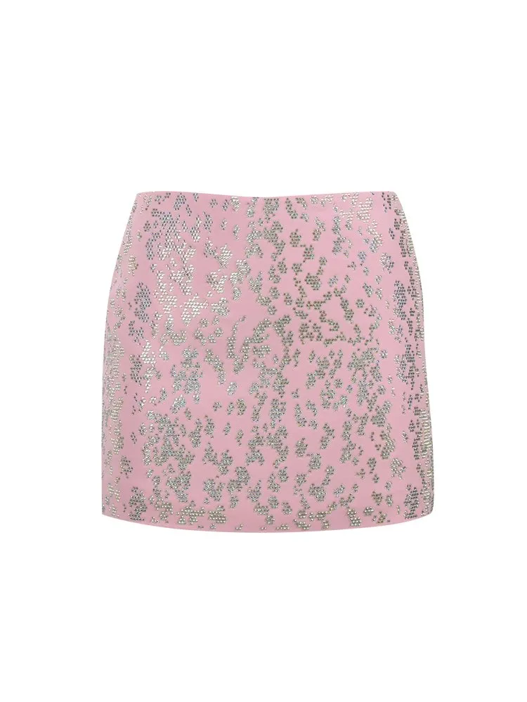Embroidered Mini Skirt