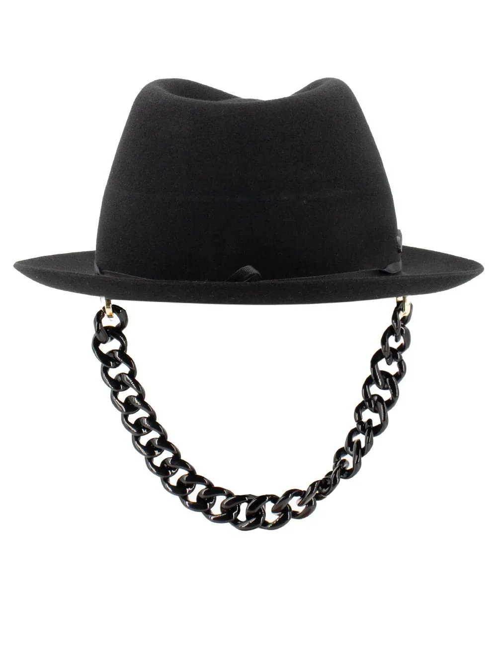 Chain Detailed Embellished Hat