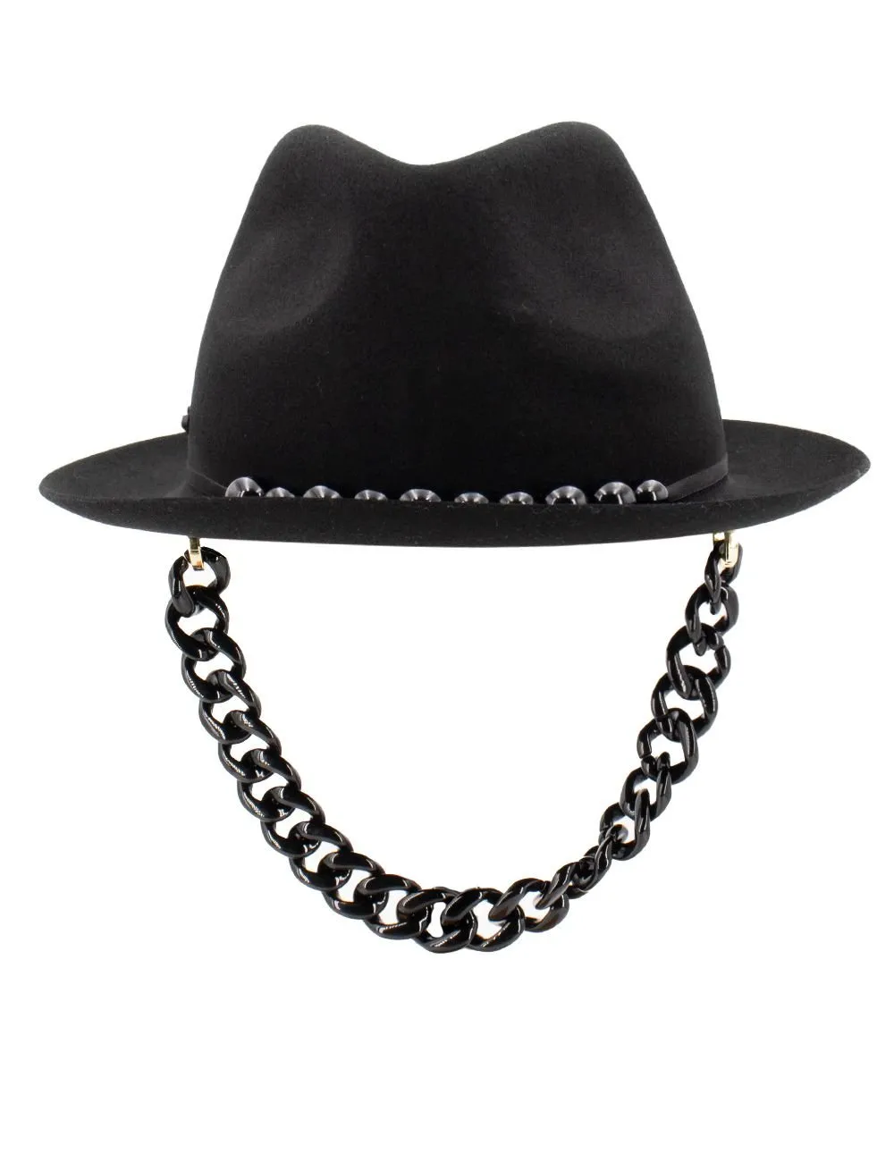 Chain Detailed Embellished Hat