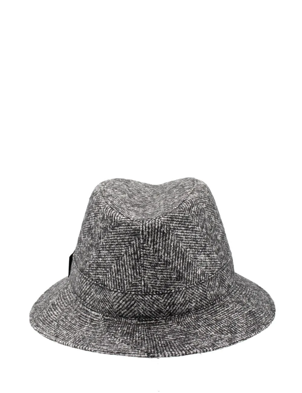 Herringbone Patterned Fedora Hat