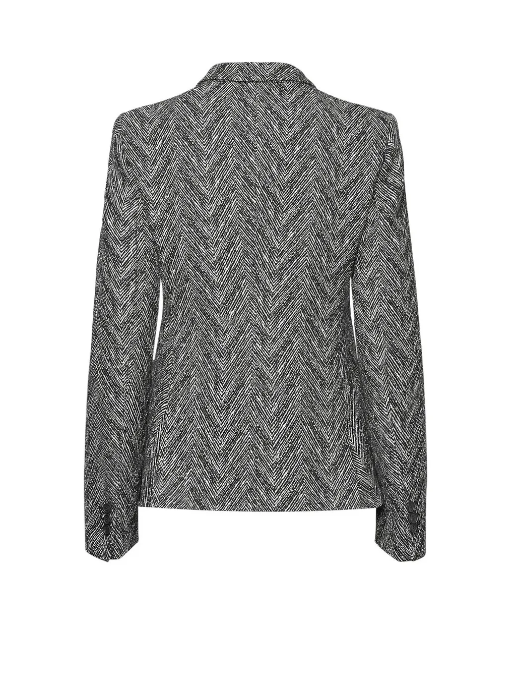 Herringbone Tweed Regular-Fit Blazer