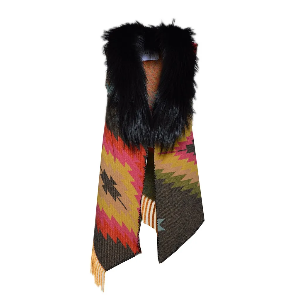 Fur Collared Button-Up Parka
