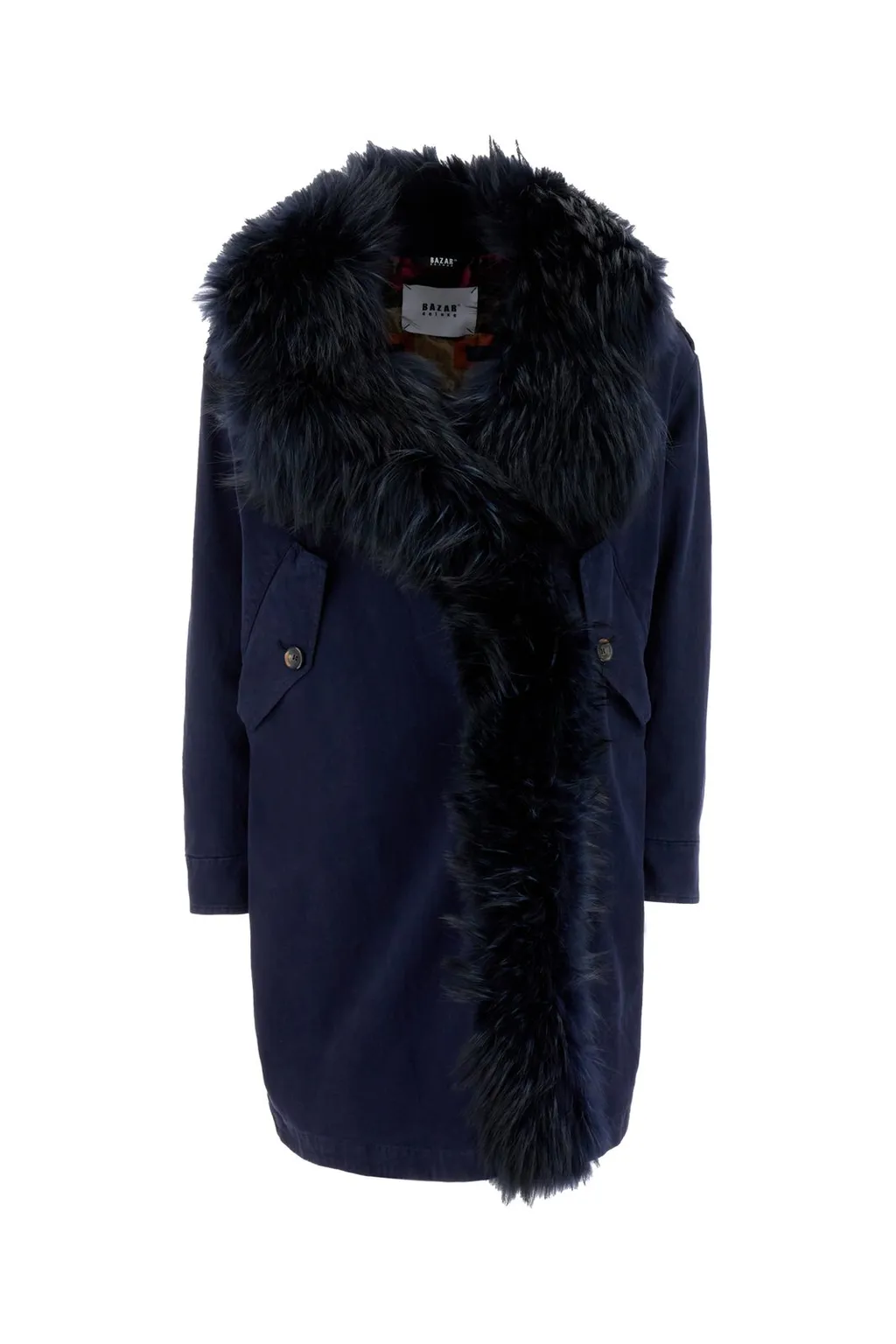 Fur Trimmed Button-Up Parka