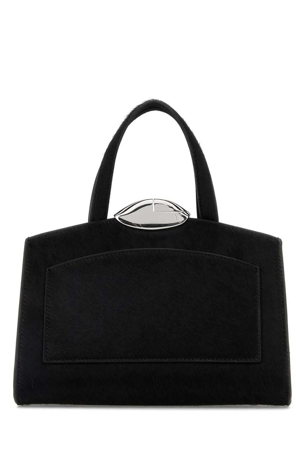 Clasp Fastened Shoulder Bag