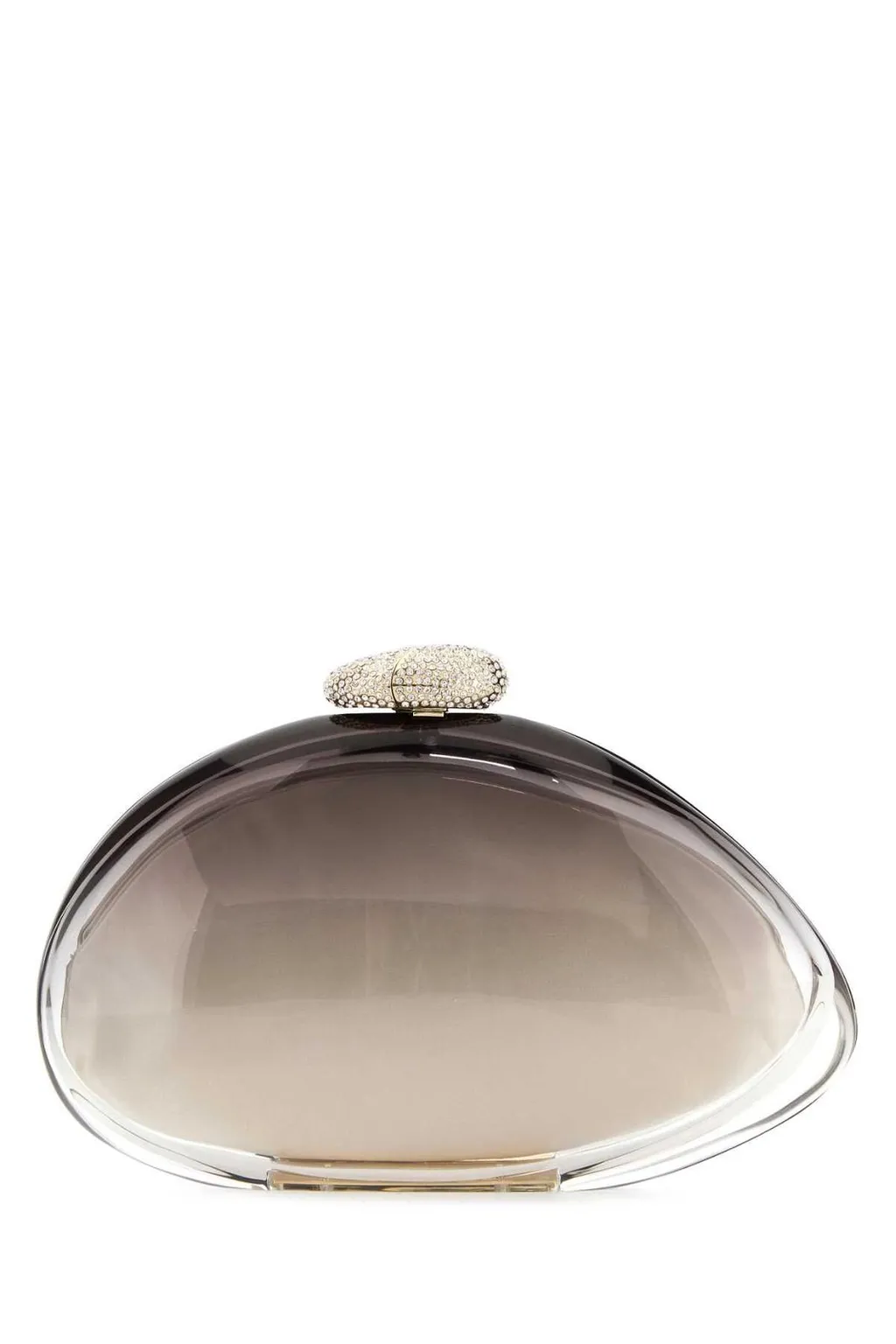 Embellished Clasp Fastened Clutch