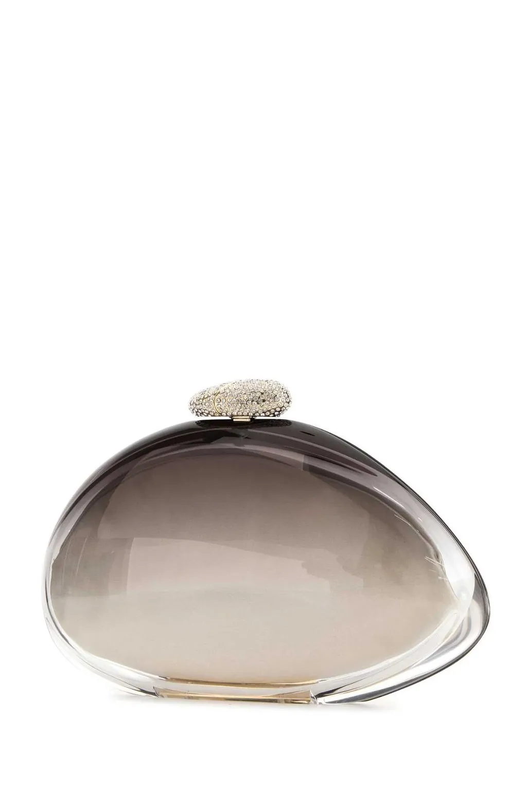 Embellished Clasp Fastened Clutch