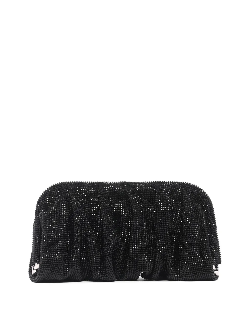 Embellished Ruched Clutch Bag