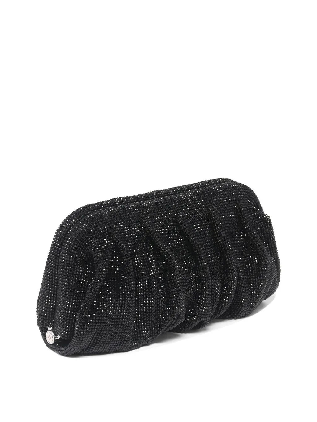 Embellished Ruched Clutch Bag