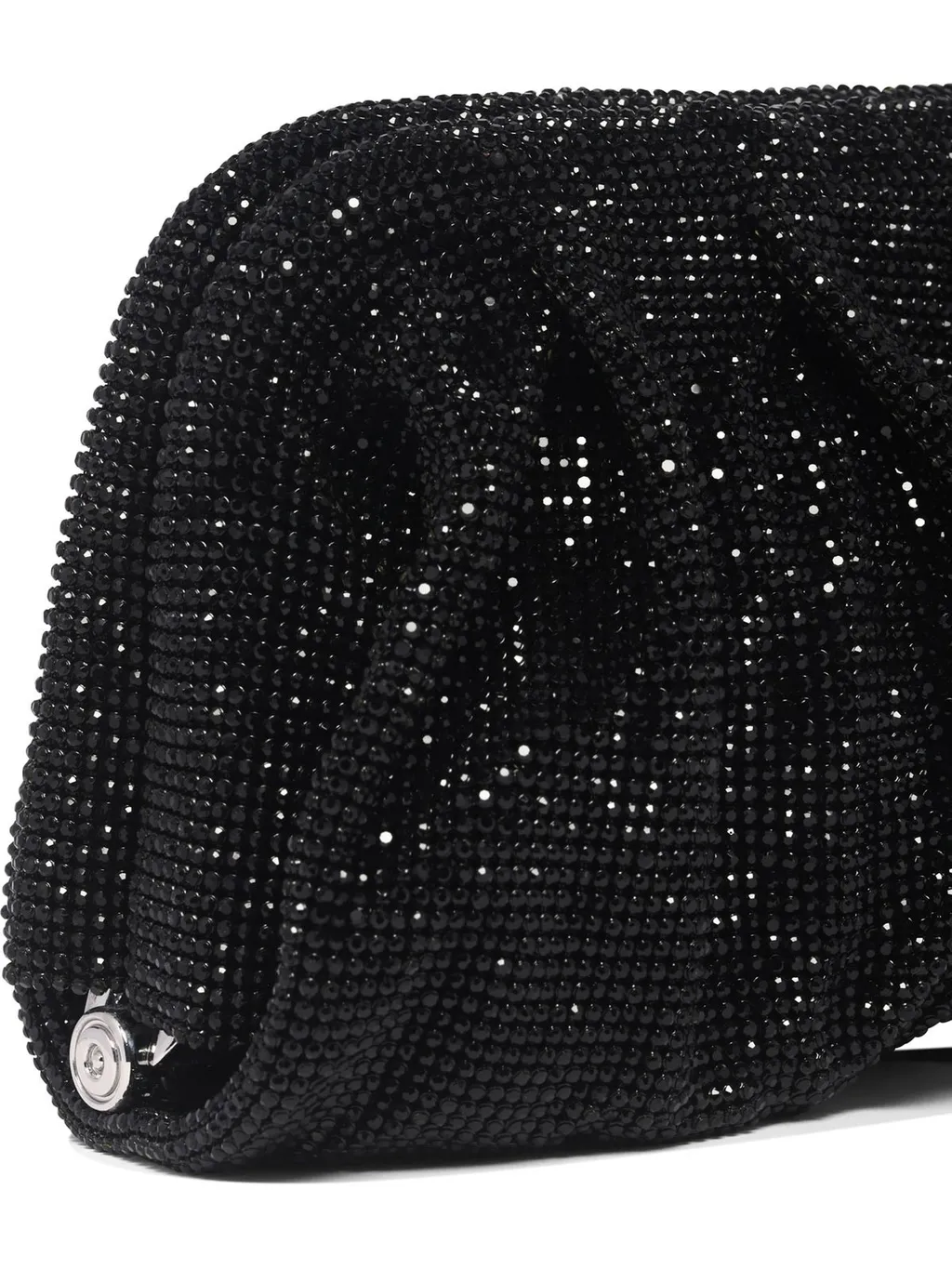 Embellished Ruched Clutch Bag