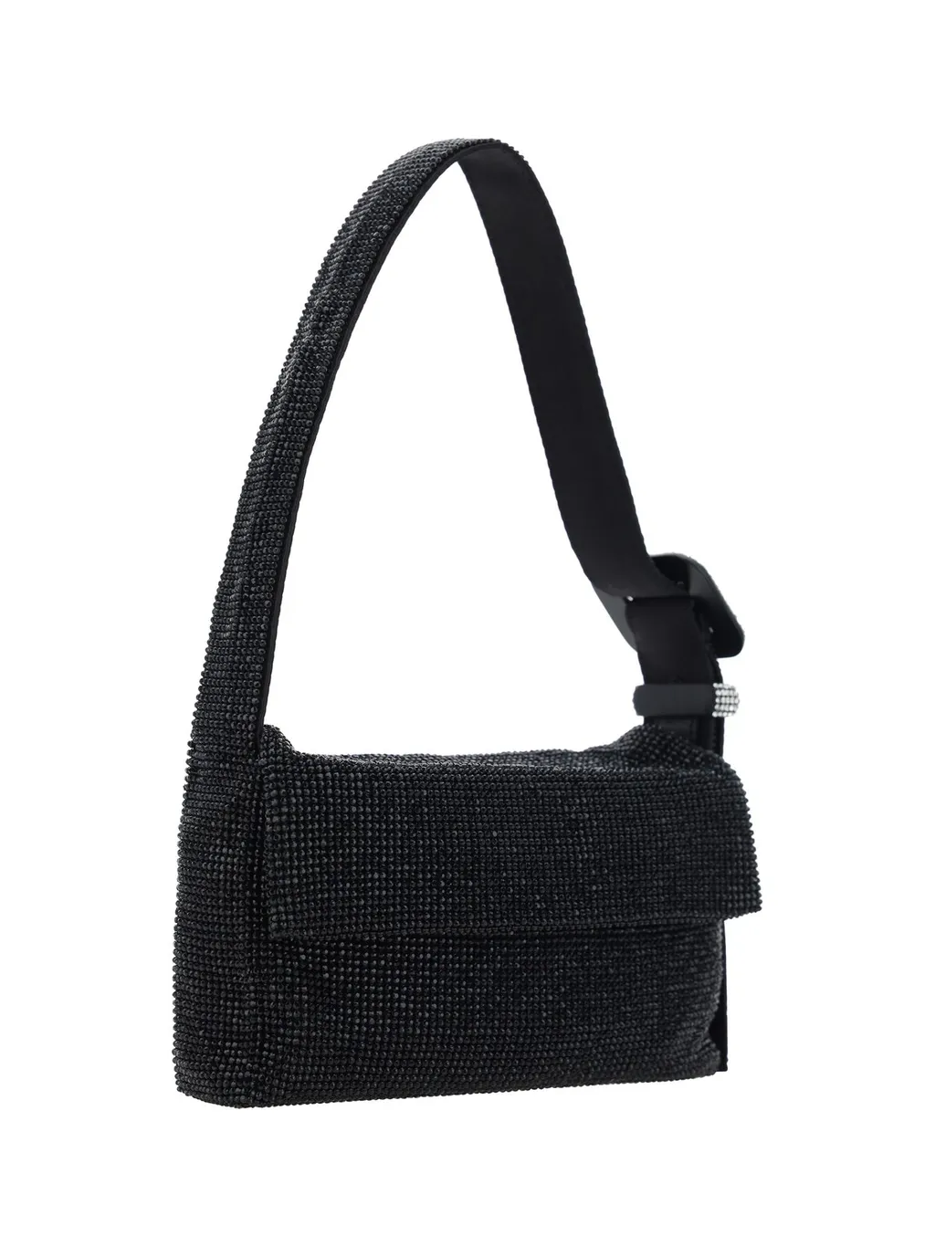 Embellished Buckle-Detailed Shoulder Bag
