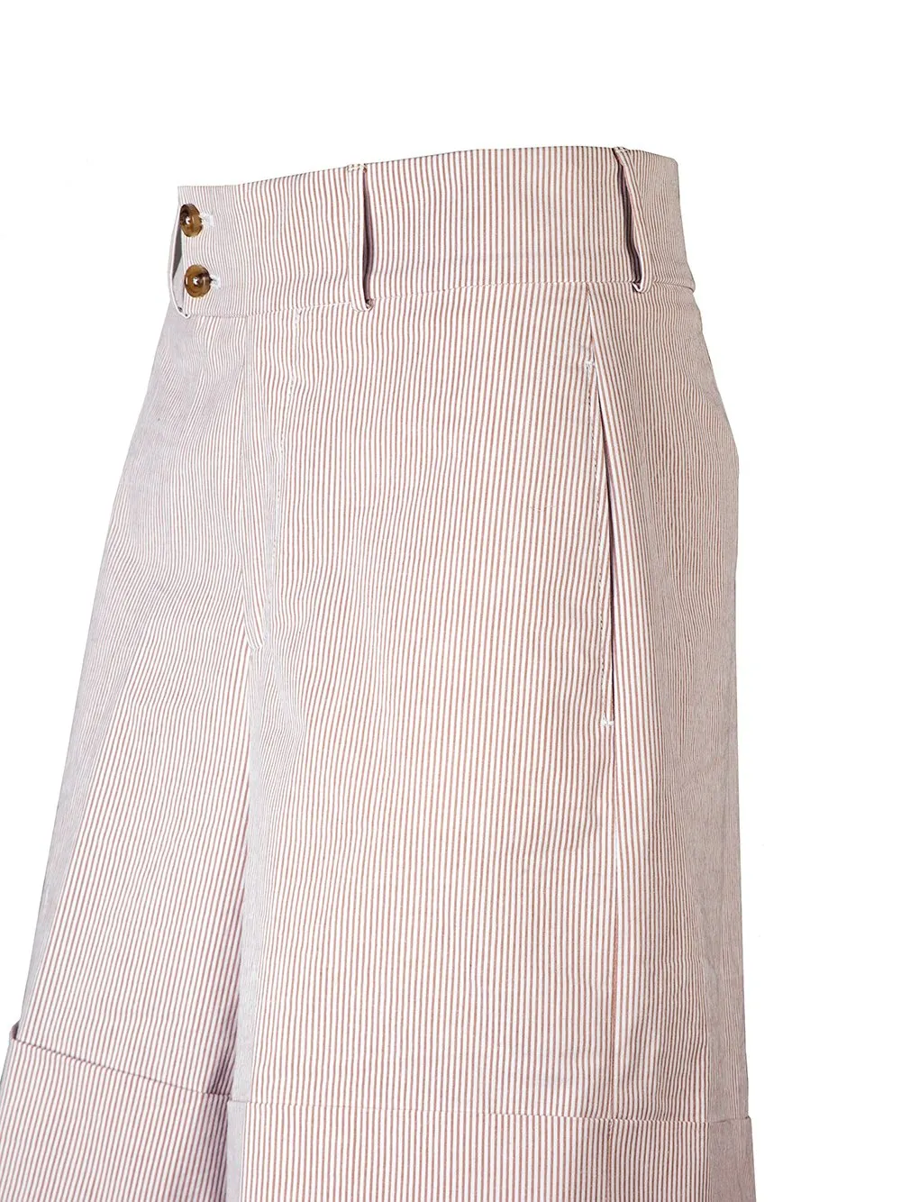 High-Waist Striped Shorts
