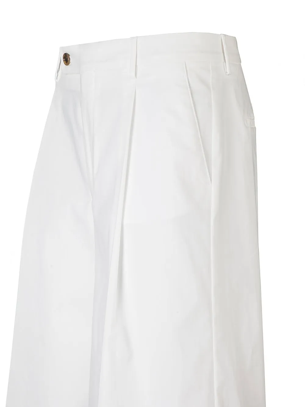Pleated Bermuda Shorts