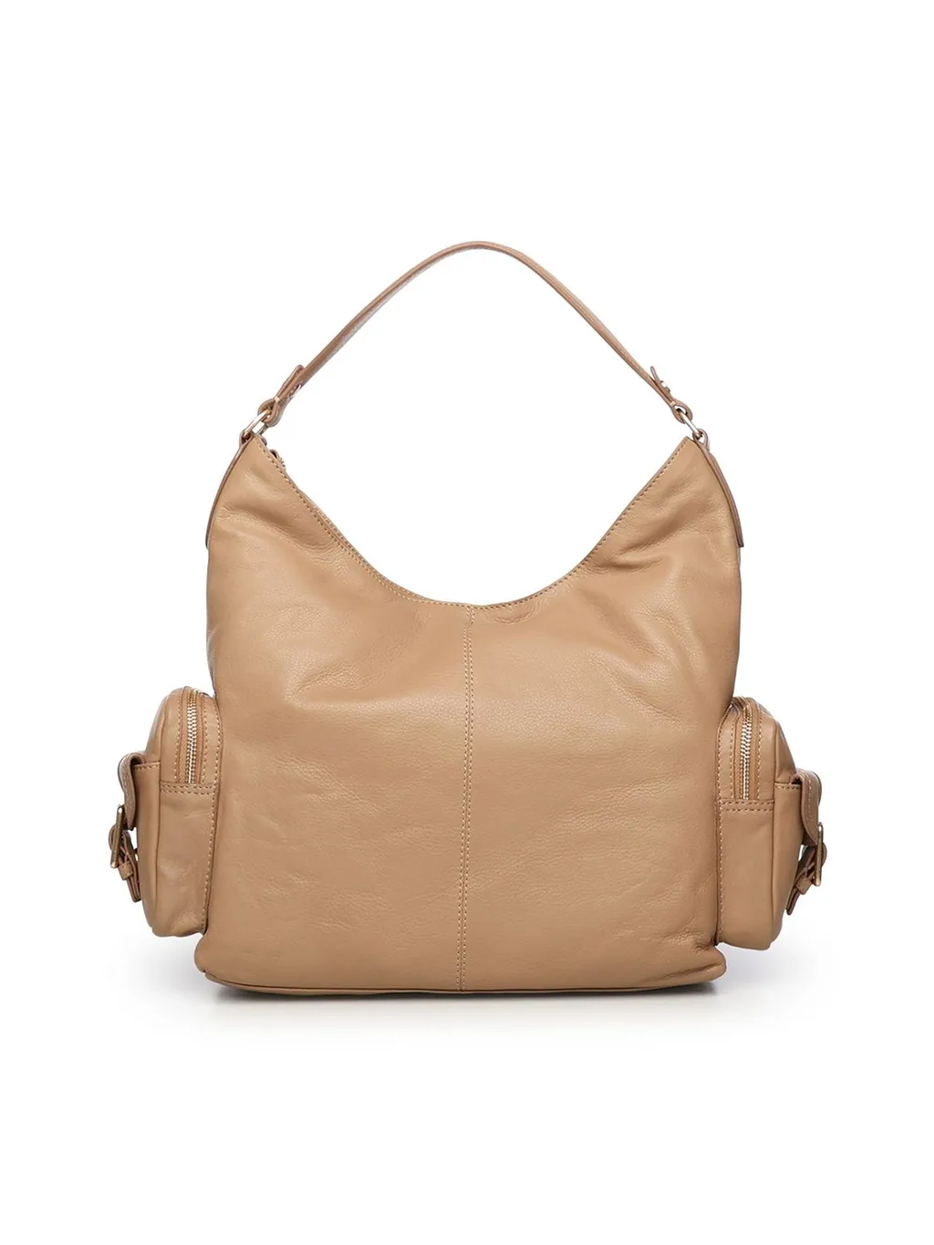 Hammered Calfskin Shoulder Bag