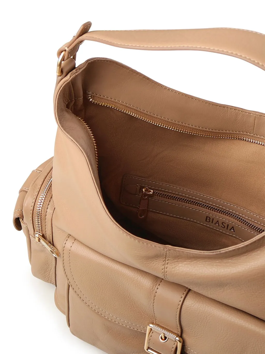 Hammered Calfskin Shoulder Bag