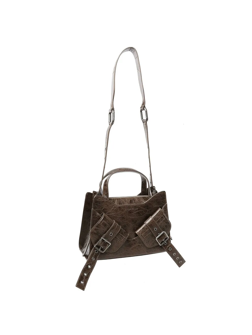 Angled Pocket Shoulder Bag