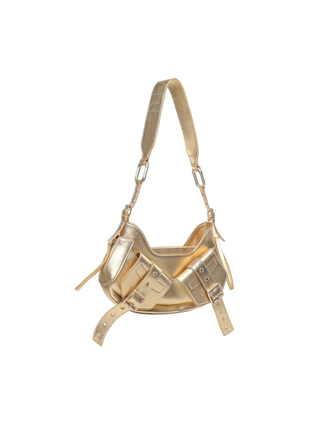 Buckled Shoulder Bag