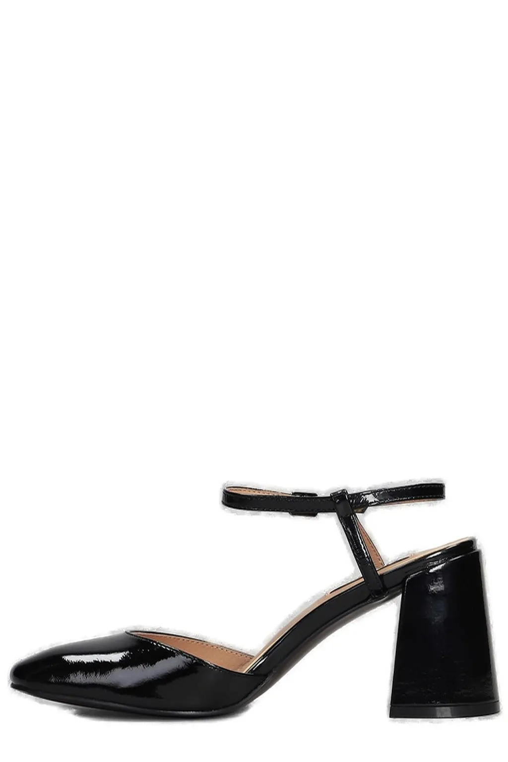 Emily Square-Toe Ankle Strap Pumps