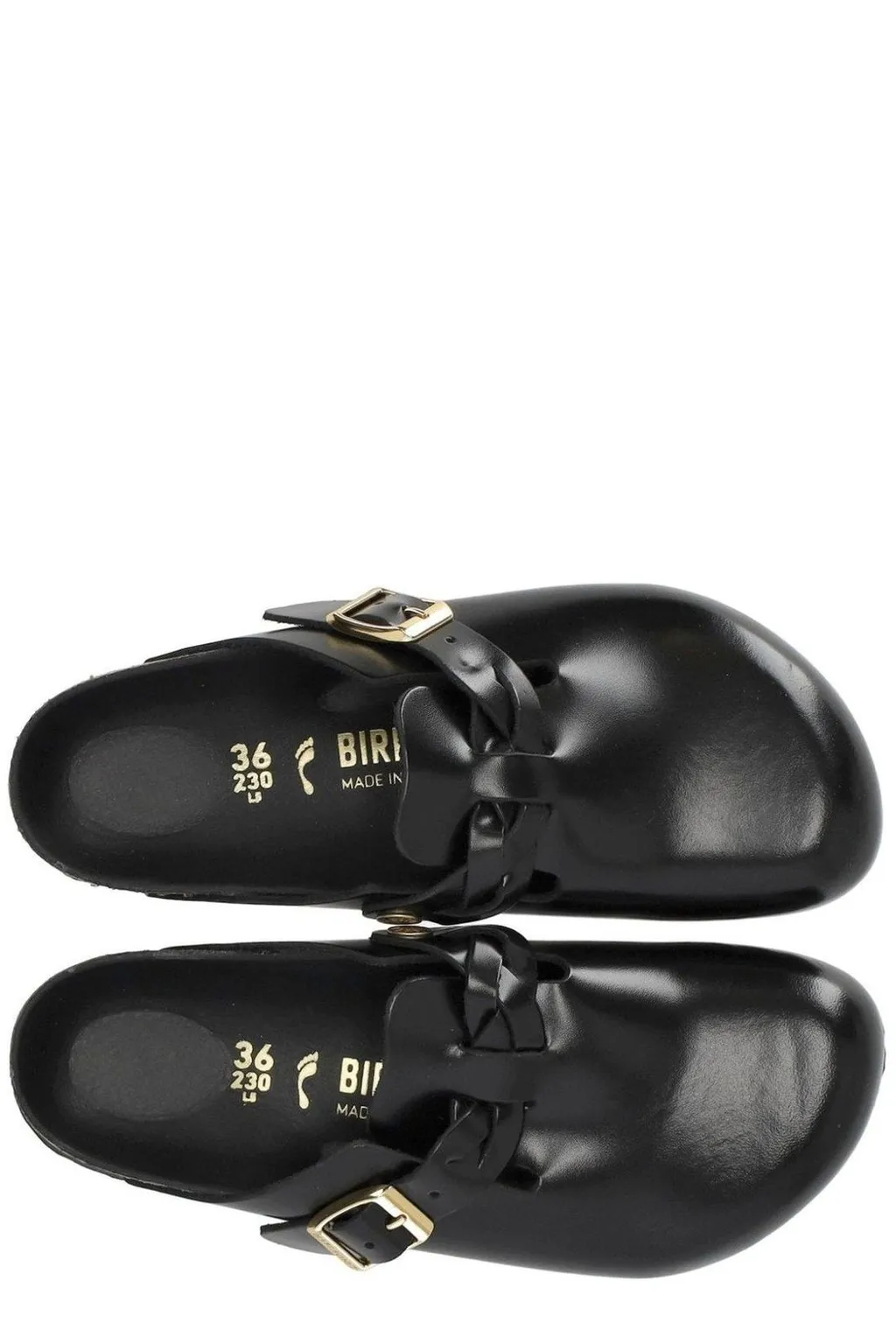 Boston Braided Buckled Clogs
