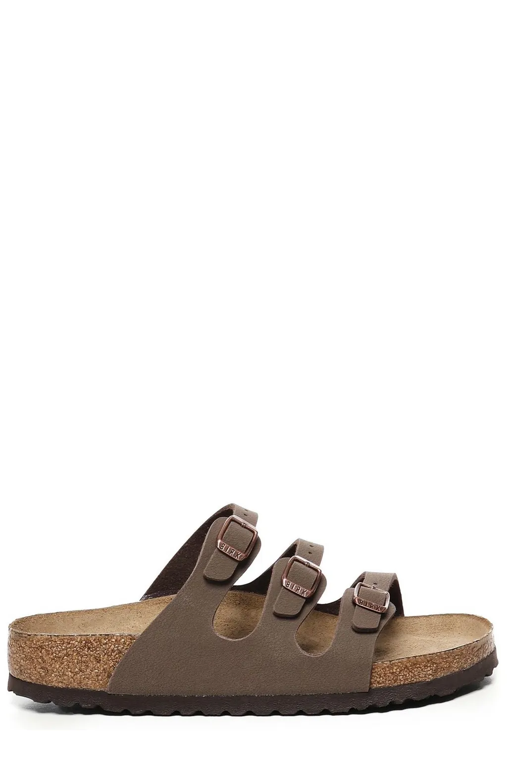 Trible-Strap Slip-On Sandals