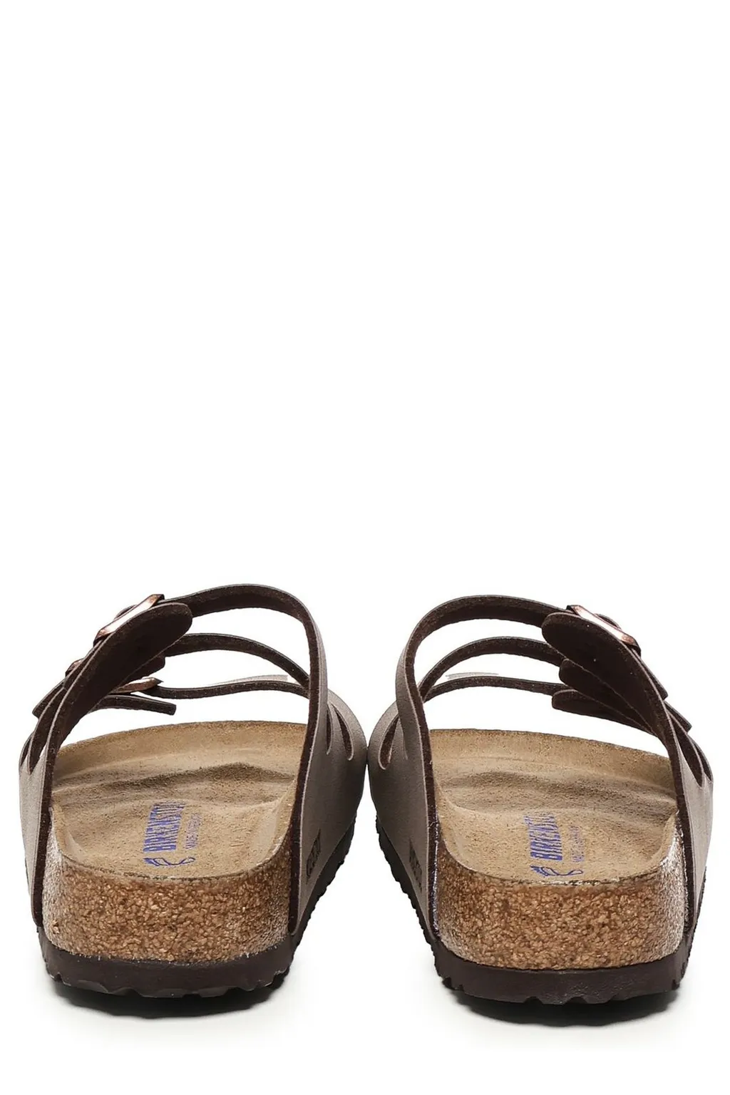 Trible-Strap Slip-On Sandals