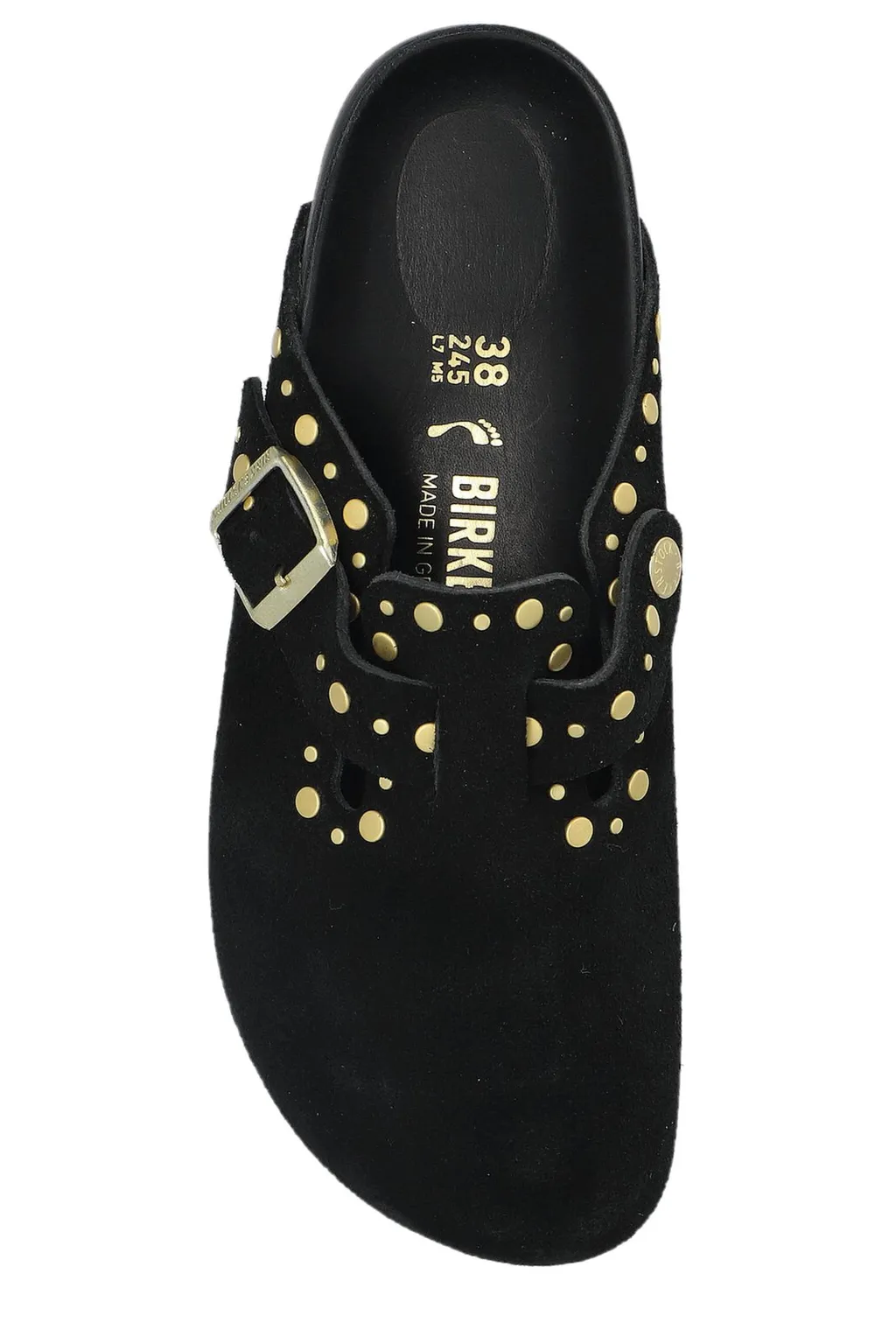Boston Rivet Border Slip-On Mules