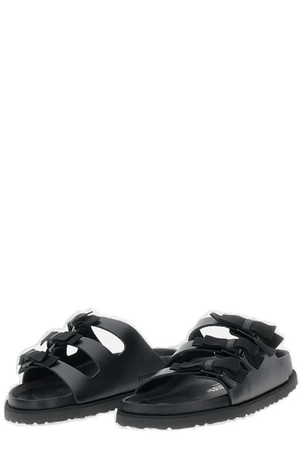 Triple-Strap Slip-On Sandals