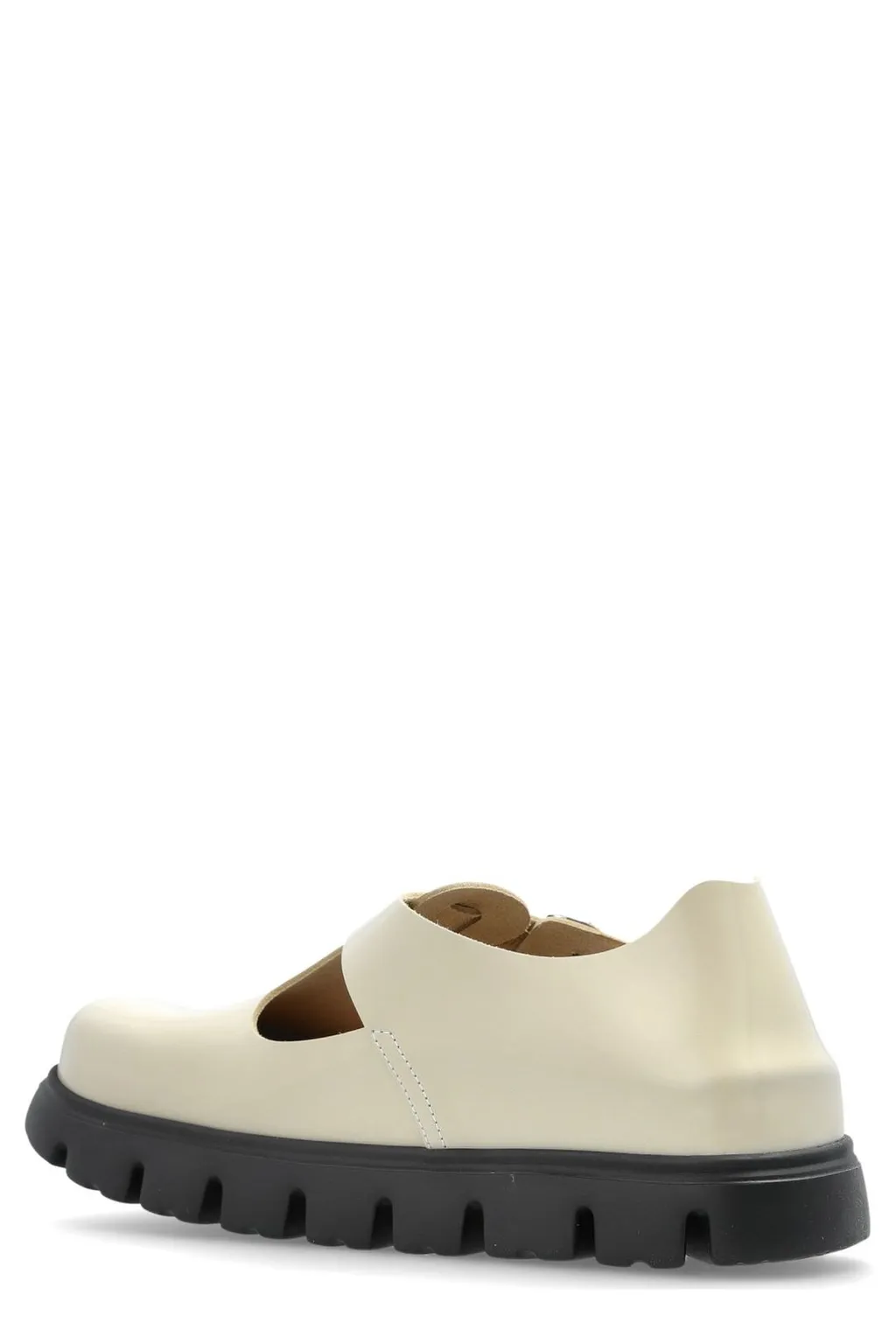 X Papollio Cut-Out Detailed Buckle Flat Shoes