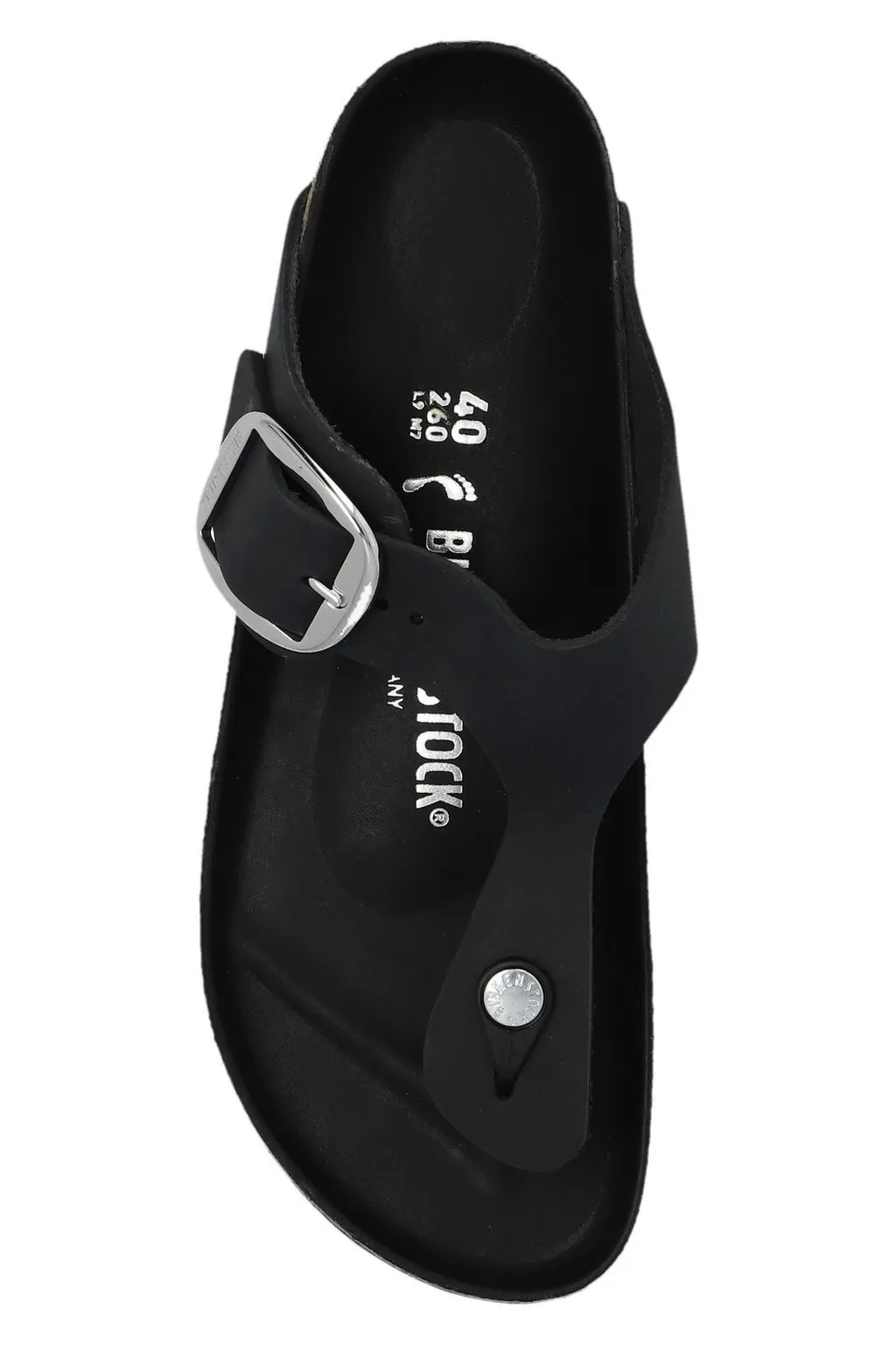 Gizeh Big Buckle Slip-On Sandals
